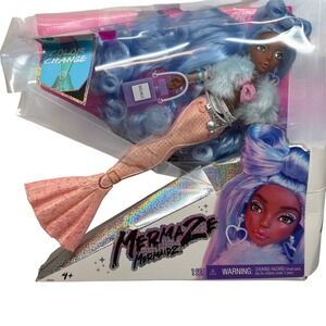 Mermaze Mermaidz Shellnelle Color Change Mermaid Doll Blue Hair Fashion Doll NEW